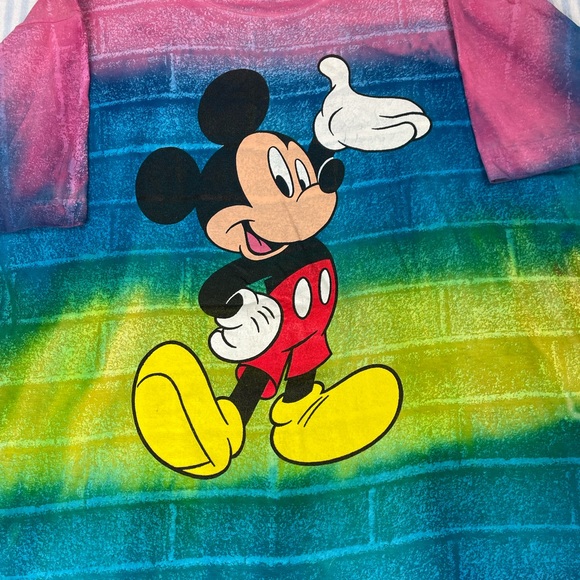Vintage Disney Mickey Mouse Tie Dye short sleeve tee shirt - Picture 3 of 6